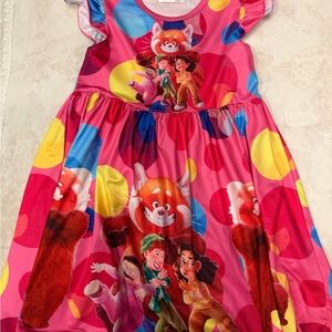 Colorful Character Print Dress